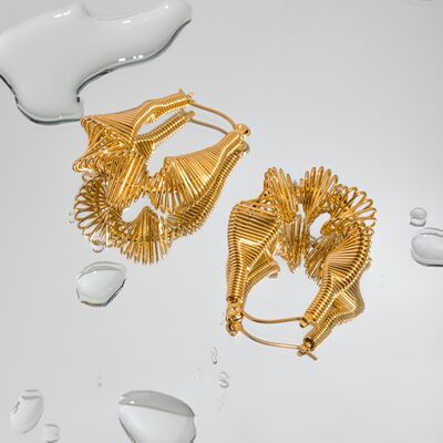 18K Gold-Plated Stainless Steel Earrings