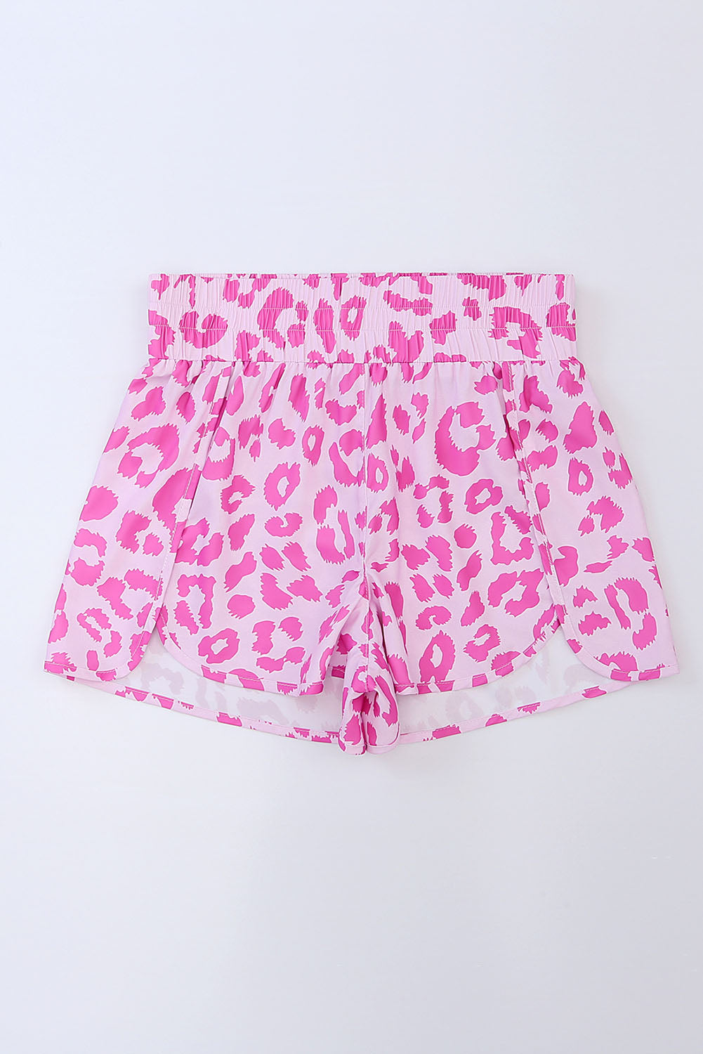 Leopard Elastic Waist Shorts